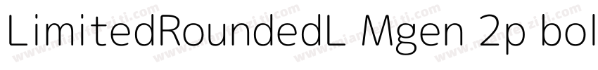 LimitedRoundedL Mgen 2p bold字体转换